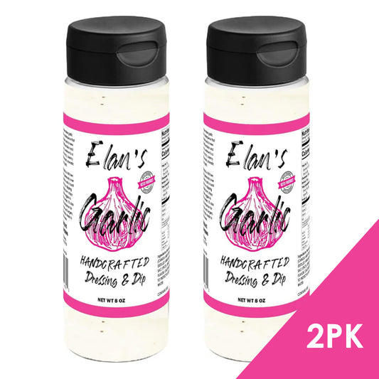 Elan's Garlic Dressing & Dip, 2 Pack 16oz