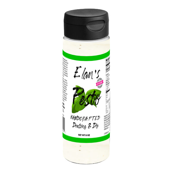 Elan's Garlic Dressing & Dip, Pesto 8oz